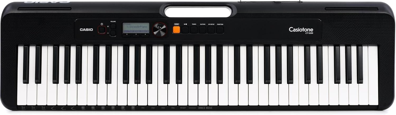 Casio Casiotone CT-S200 61-key Portable Arranger Keyboard with Stand - Black