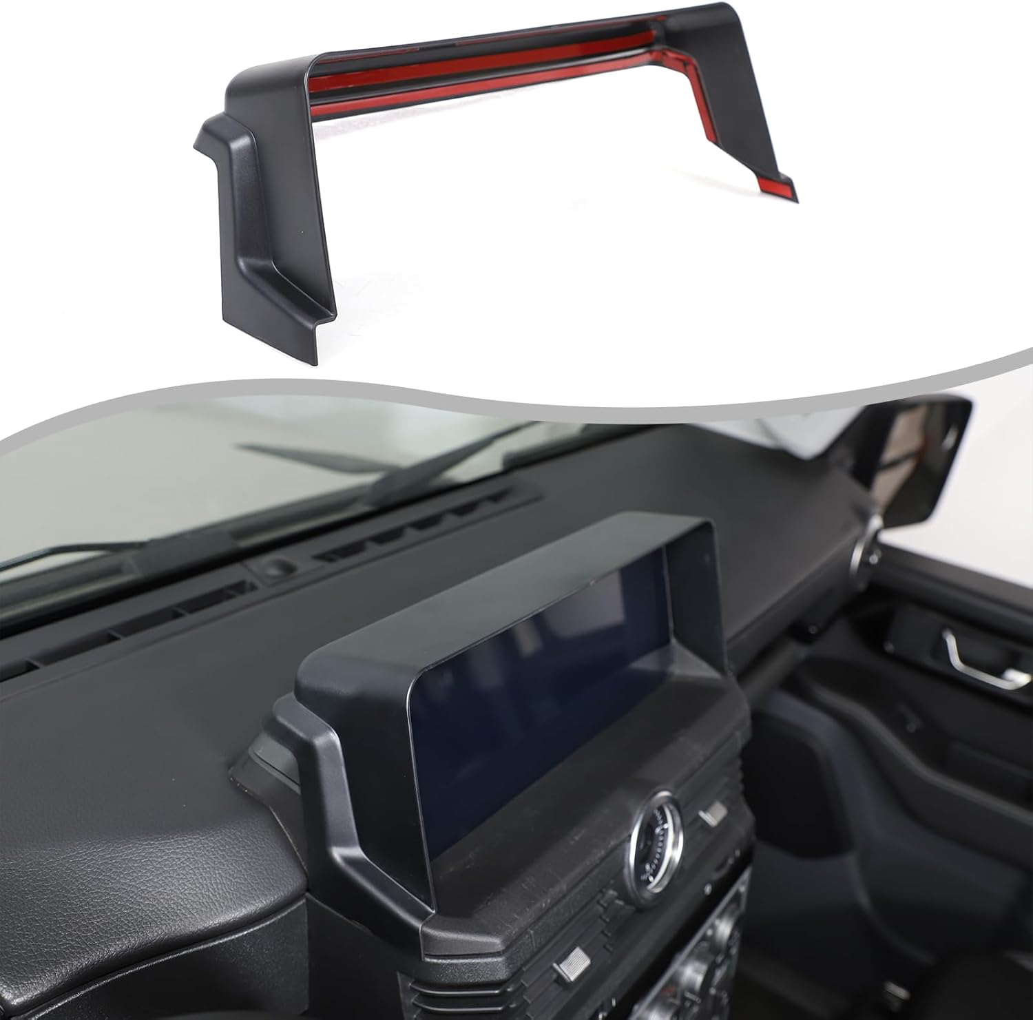 Car Navigation-Sun-Shade-Visor Compatible with Ineos Grenadier Quartermaster 2020-2024 GPS Navigator Screen Sun Hood Shield in-Dash Visor Anti-Refection Anti Glare