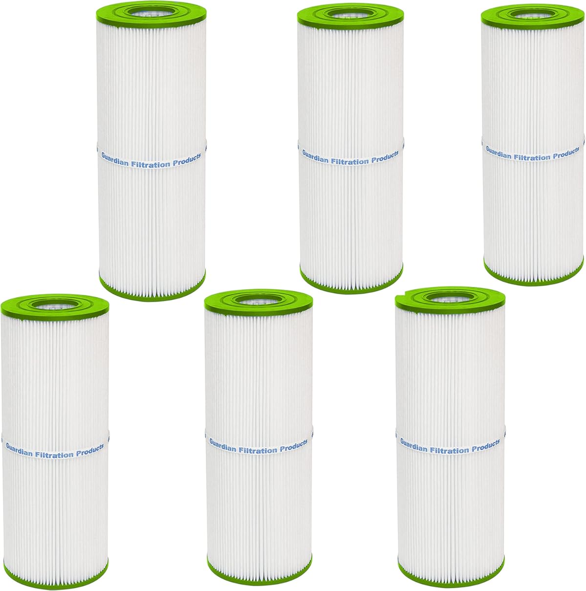 Guardian Filtration Products Spa Filter Cartridge 413-106-06 Six-Pack Replacement for Pleatco PRB50IN, Unicel C-4950, Filbur FC-2390