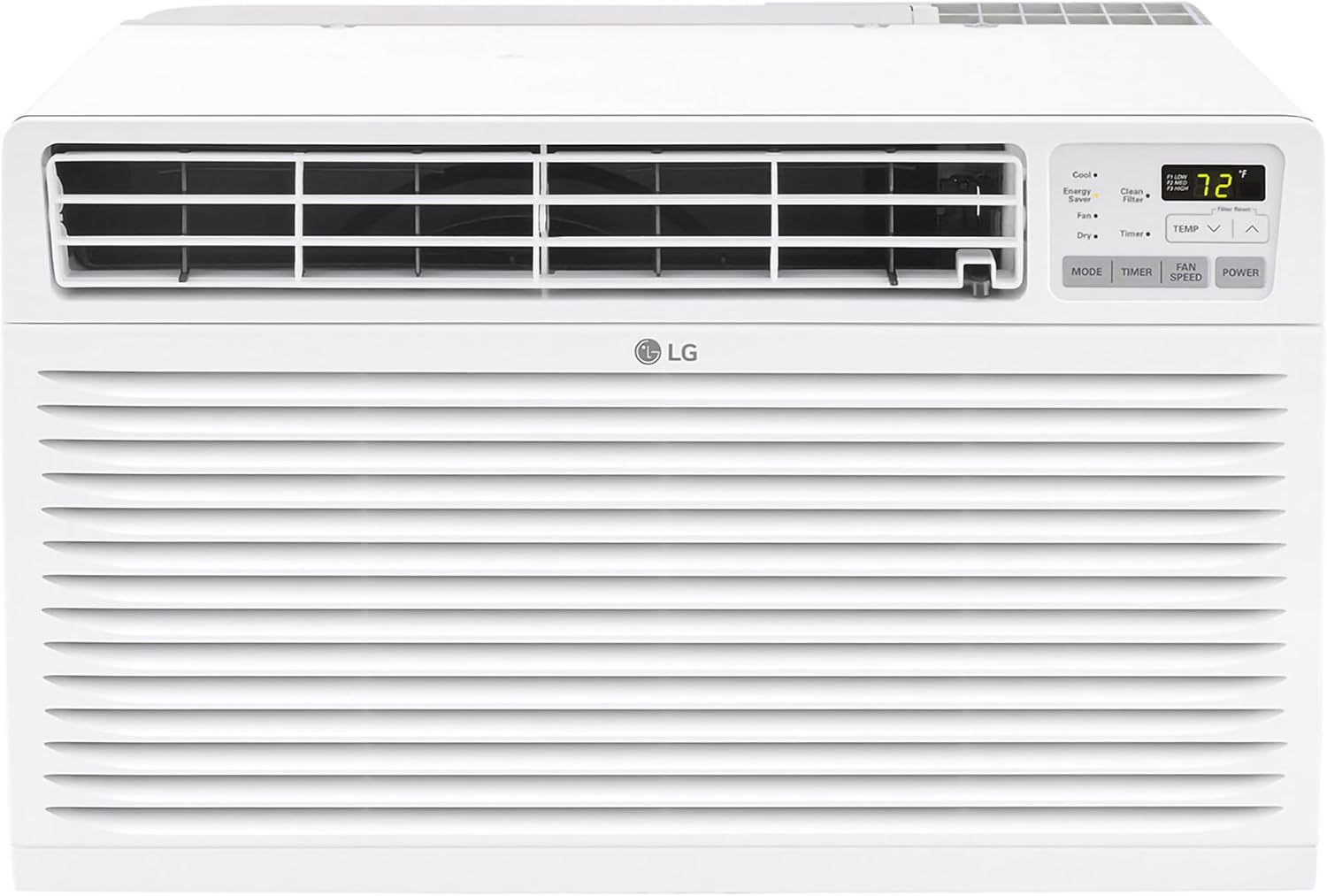 LG 14,000 BTU Through the Wall Air Conditioner, 230/208V, Cools 700 Sq.Ft. for Bedroom, Living Room, Apartment, Electronic Control with Remote, White