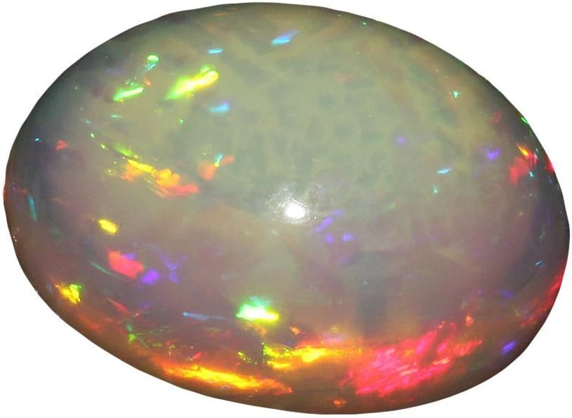 Natural Ethiopian Welo Fire Opal Huge Size: 20x26.5 mm Cabochon