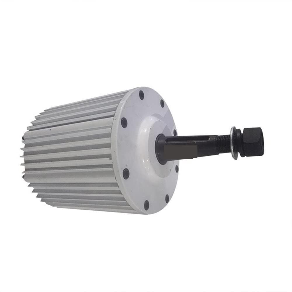 Wind Turbine Generator Kit, 10000W 20000W 30000W With Base Rare Earth Permanent Magnet Generator 24V 48V For DIY Horizontal Wind Turbine Generator for Hybrid Solar Wind System(With Base,96V_10000W)