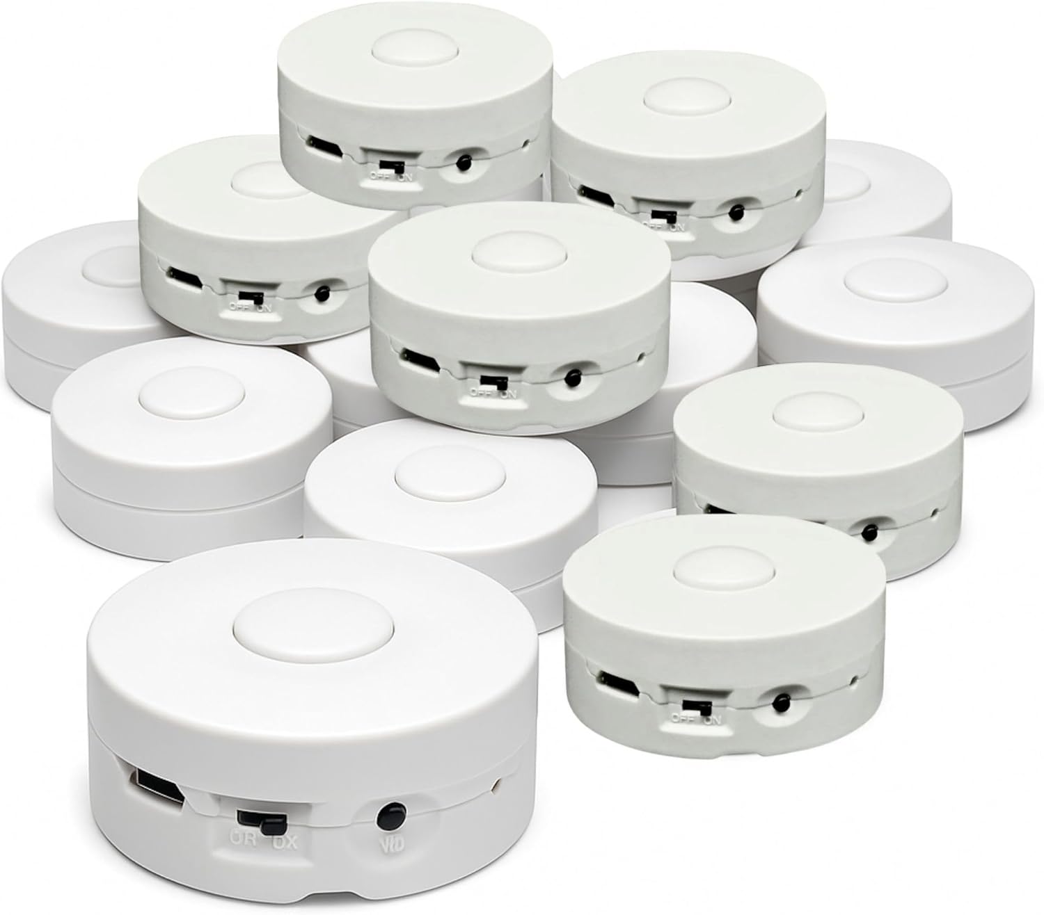 RediTech Go™ White Recordable Voice Modules – 100 Pack – 4-Minute Audio Playback – Upload MP3 Files – for Plush Toys, Crafts, Pillows & Keepsakes – Batteries Included