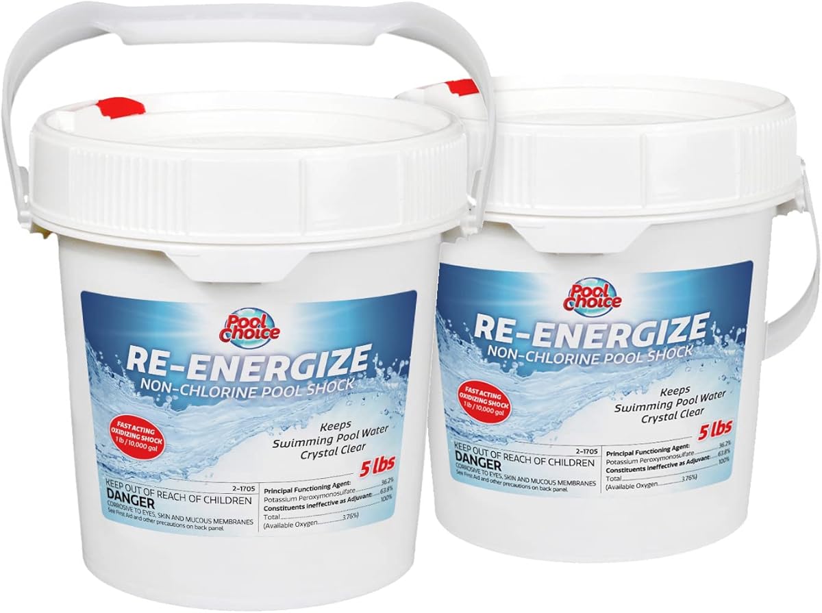 SpaChoice 5-Pounds 2-Pack Premium Re-Energize, Non Chlorine Pool Shock, Made in USA