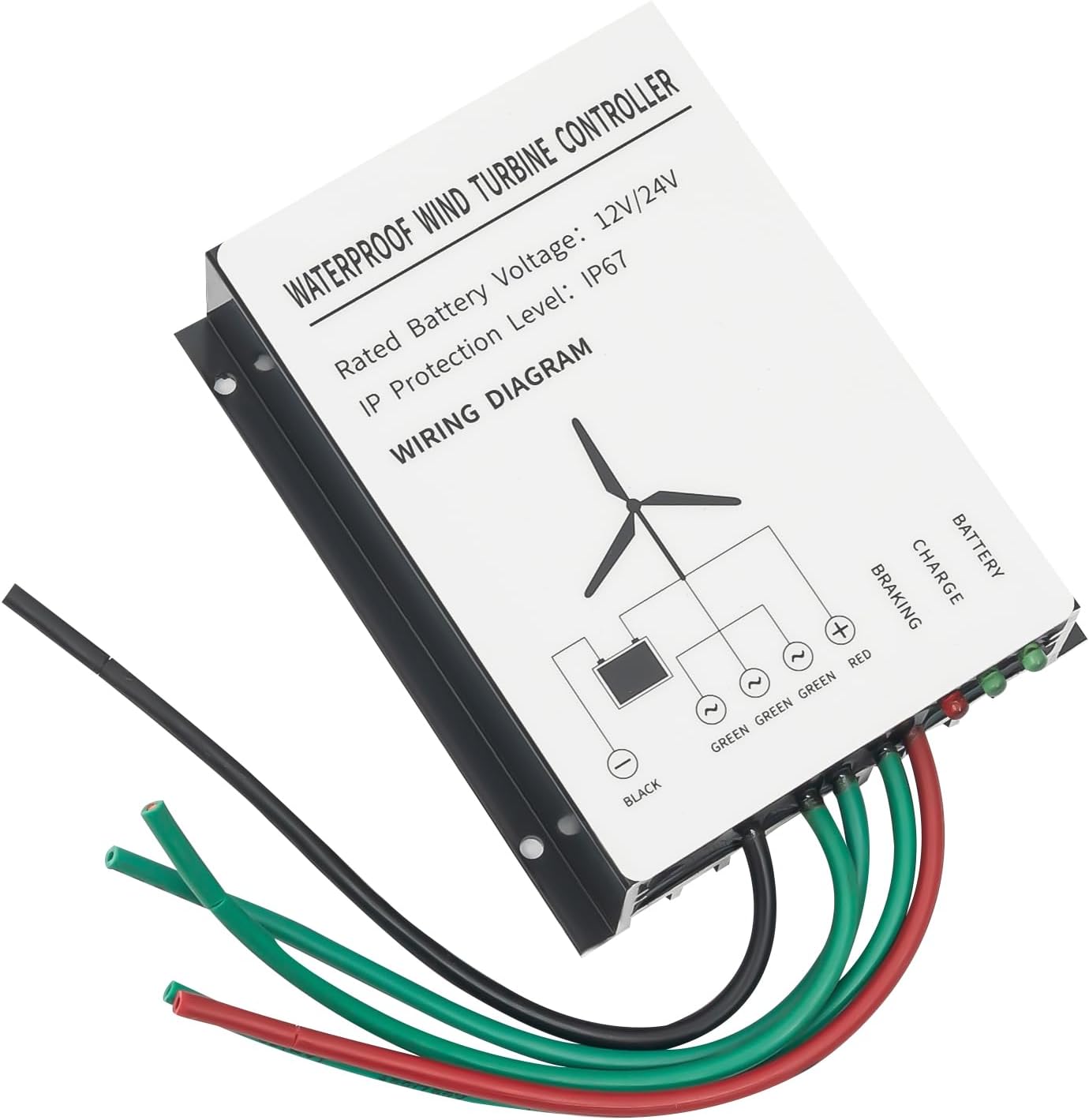 Wind Generator, 12V 500W Vertical Wind Turbine Generator Vertical Axis Wind Turbine Vertical Wind Generators Kit Wind Power Generators w/Controller for Home, Business, Ships