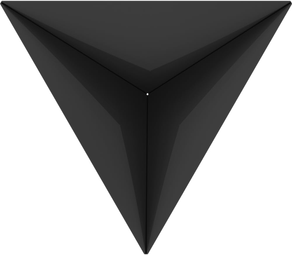 Kratki Fire Pyramid Asymmetrical Triangular Garden Fire Pit L79 x W68.5 x H22.7 cm Weight 16.8 kg Made of Heavy Duty Heat Resistant Steel