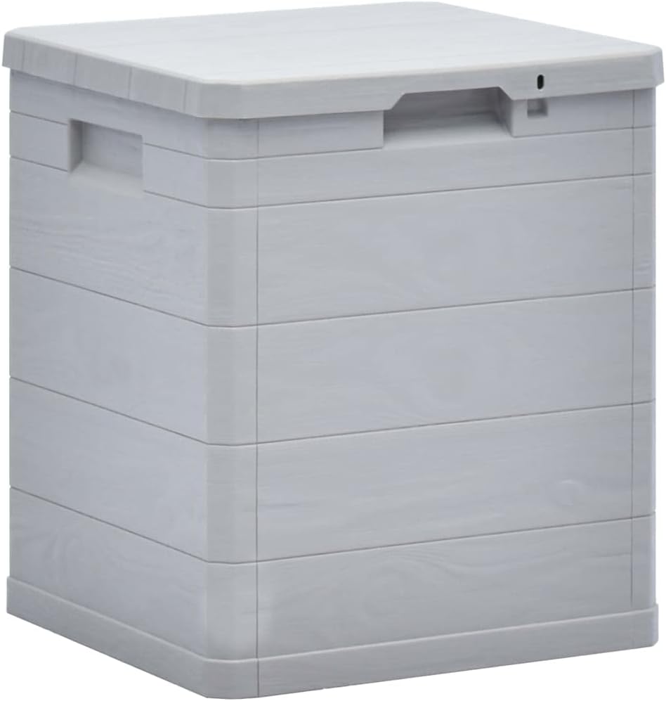 Deck Box Large Outdoor Storage for Patio Furniture, Garden Tools, Plastic Pool Supplies, Outdoor Backyard Patio Storage Deck Box Container, 23.8 gal Light Gray