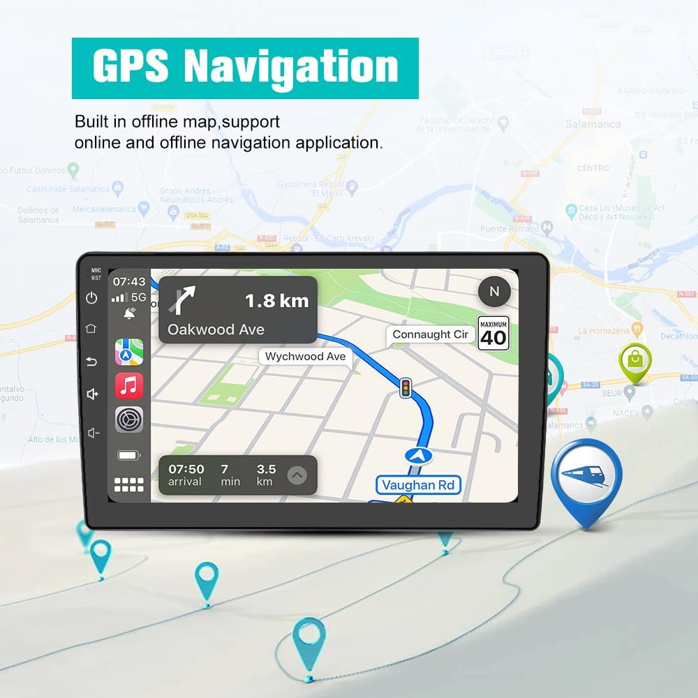 AWESAFE 5G WiFi Car Radio Stereo for Chevy Silverado 2007-2013 GMC Sierra Yukon Android 13 Replacement Upgrade Stereo with CarPlay Android Auto