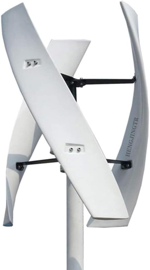 14000W No Noise Wind Power Generator, 12V 24V 48V Vertical Axis Wind Turbine Generator,3-Blade Low Noise Wind Turbine Generator(White)