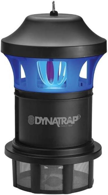 DynaTrap DT1775 1 Acre Mosquito & Flying Insect Trap – Kills Mosquitoes, Flies, Wasps, Gnats, & Other Flying Insects - Bug Zapper Alternative - Black