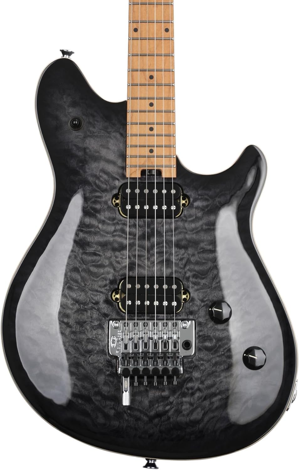 EVH Wolfgang Special QM Electric Guitar - Charcoal Burst with Baked Maple Fingerboard