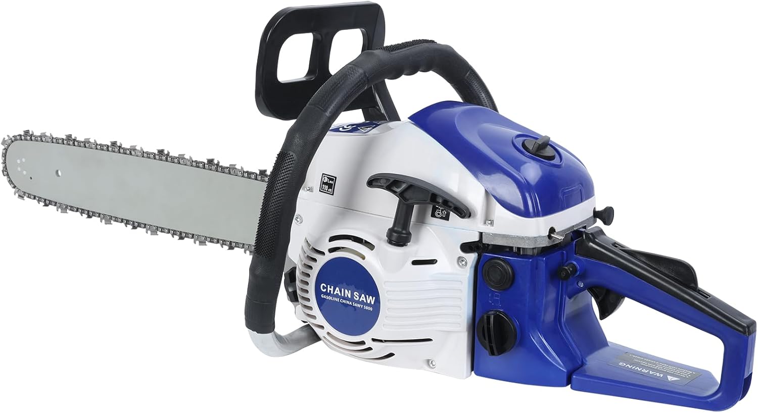 58cc 2-stroke Gas Chainsaw, 20 Inch Handheld Gas Powered Chainsaw,Ergonomic Logging Saw for Wood Cutting and Tree Trimming