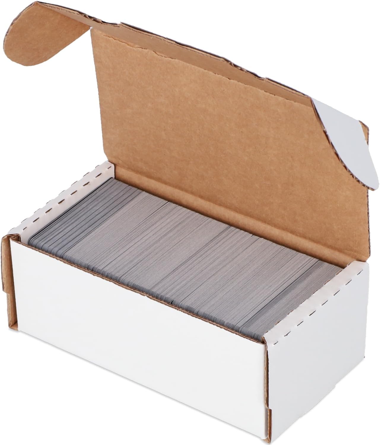BCW 400-Count Trading Card Storage Box | Baseball Card Storage Box for Sports Cards | Cardboard Organizer for Football, Basketball & More - 50 Pack