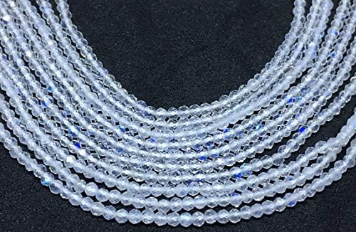 white rainbow micro faceted beads,13 inches strand,2mm, white rainbow faceted beads