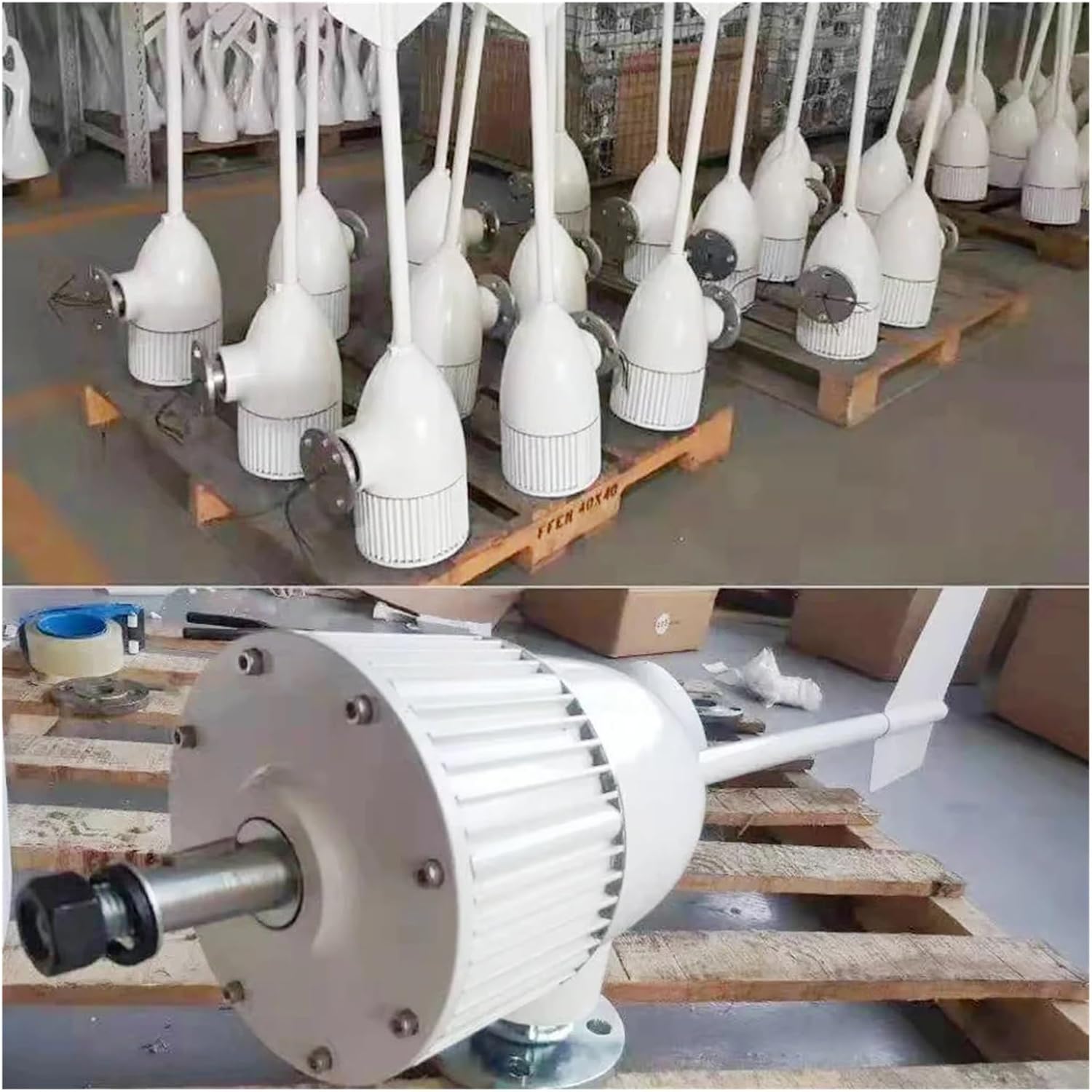 20000W 12V 24V 48V Horizontal Wind Turbine Generator Small Windmill with MPPT Charge Controller for Home Farm Low Starting Speed for Home(24V)