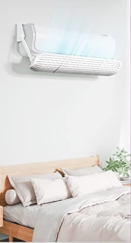 Mesh Air Conditioner Wind Deflector, Wall-Mounted Air Conditioner Universal Anti-Straight Blowing Deflector, Adjustable Angle