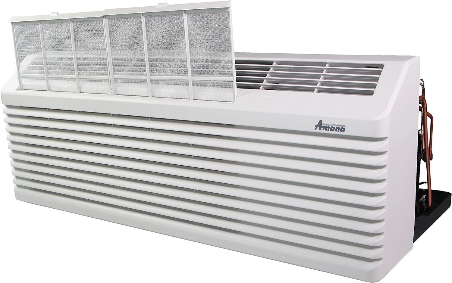 9,000 BTU PTAC Heat Pump Wall Air Conditioner with 5 kW Heater with, 58 inches power cord 30 amp plug. (NEMA 6-30P configuration) in Quiet White.
