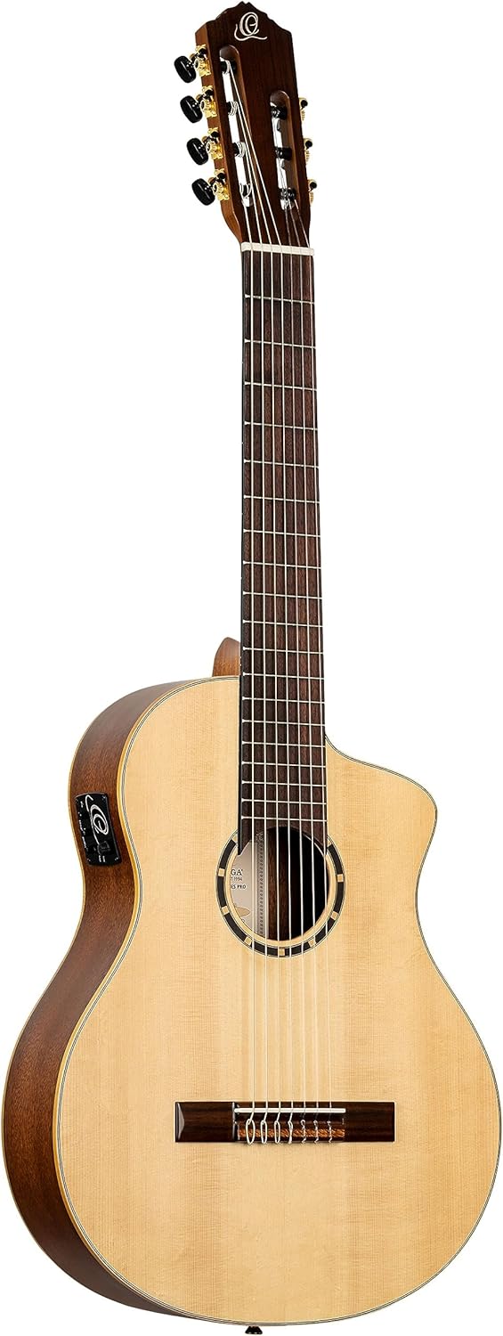 Family Series Pro 7-String Solid Top Acoustic-Electric Nylon Classical Guitar w/Bag