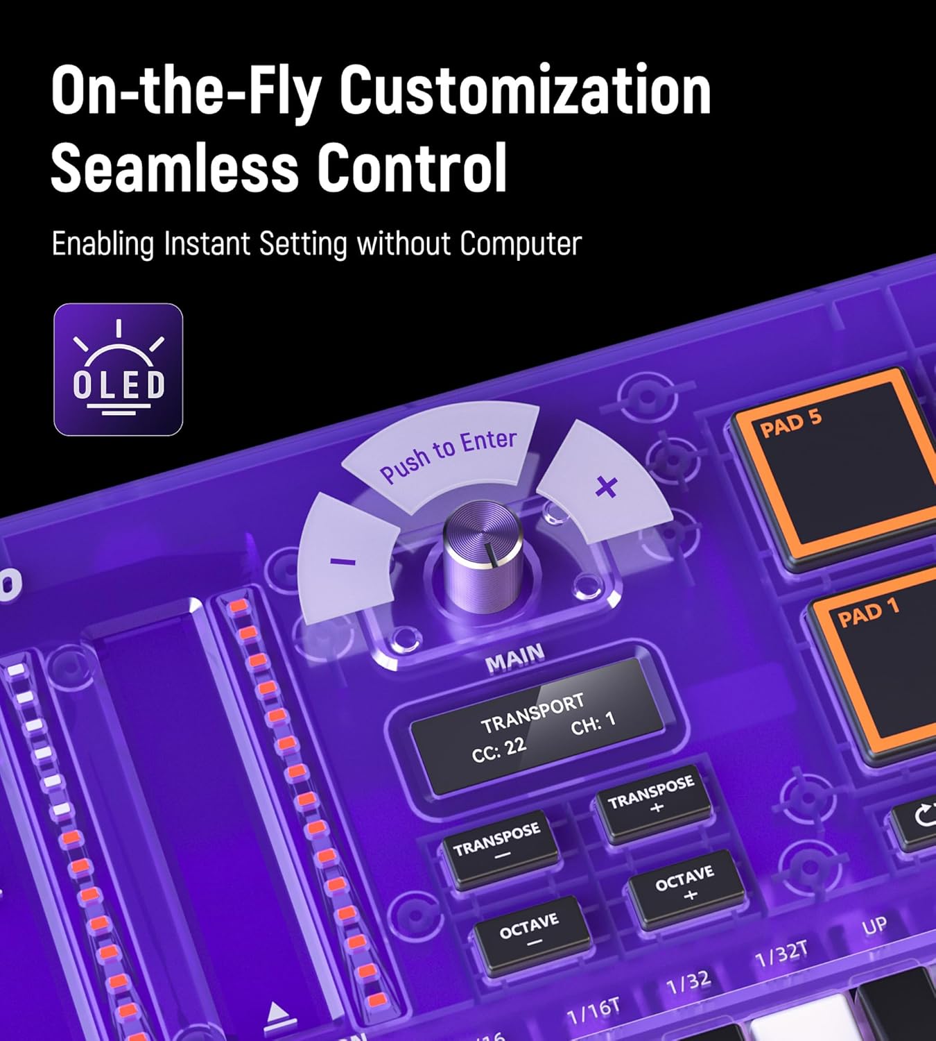 Podcast Equipment Sound Card, Audio Interface Mixer with Pro-preamp and USB C MIDI Keyboard Controller 25 Keys with 8 Backlit Drum Pads