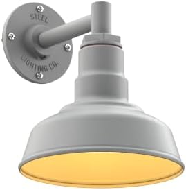 Steel Lighting Co. Hawthorne Barn Light | Outdoor Wall Mounted | 8 inch Dome | 6