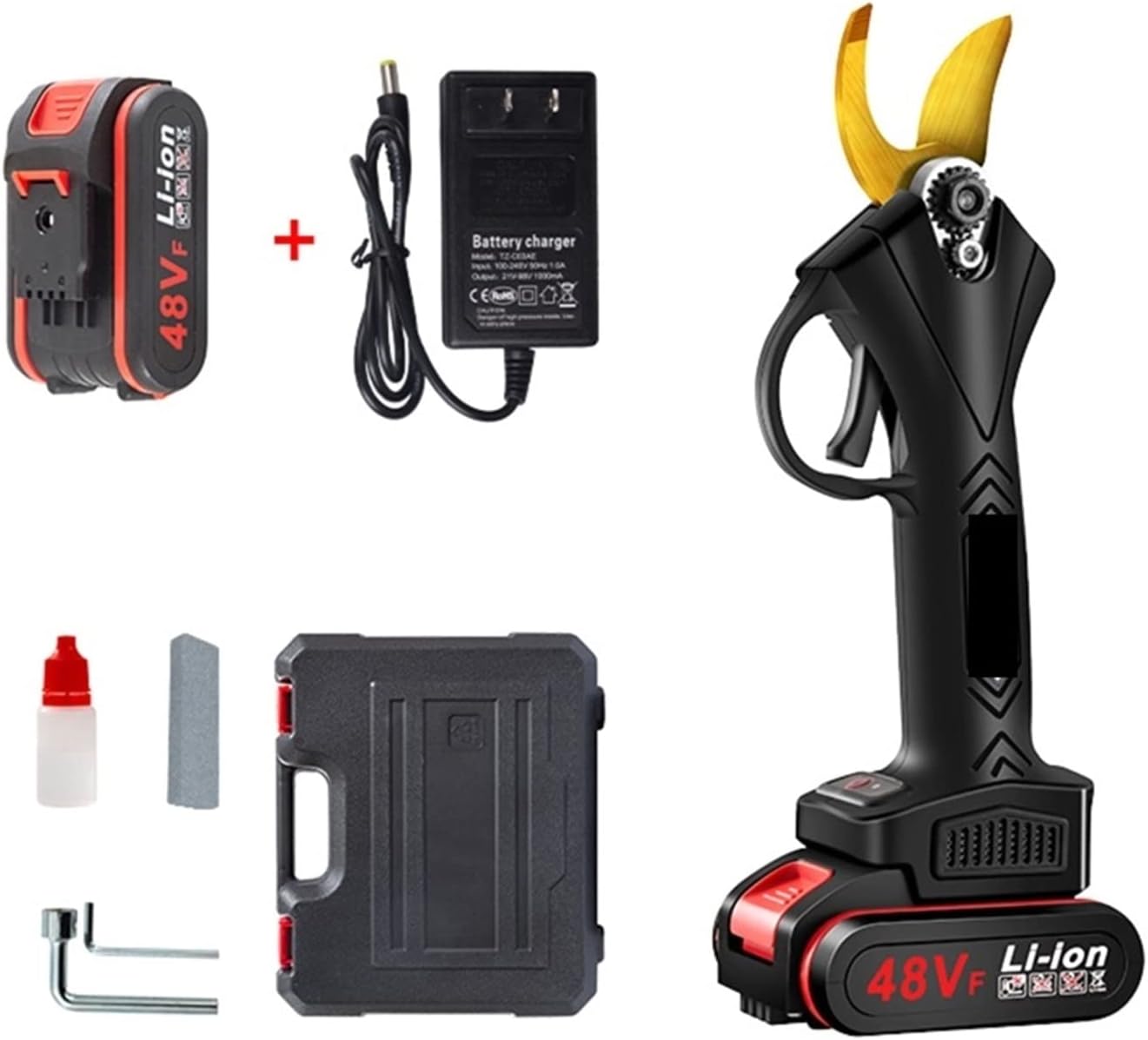 Electric Secateurs Professional Cordless Electric Pruning Shears 48vf Large Capacity Lithium Battery for Tree Pruning Electric Shears Healthier to Plants