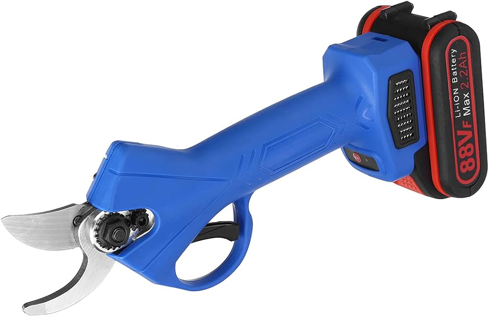 88V Cordless Pruner Electric Pruning Shears 30Mm with 9000Mah Battery Efficient Garden Fruit Tree Branch Cutter Pruning Tool