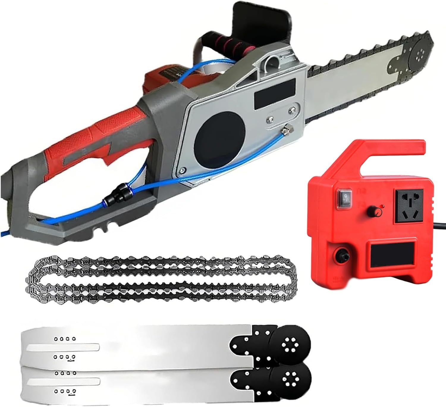 Electric Concrete Chain Saw, 35cm/48cm Professional Chainsaw Wall Cutting Machine, 6000rpm Stepless Speed, Dust Removal Brushless, for Granite Concrete Marble Pavement Masonry Cutting(48cm)