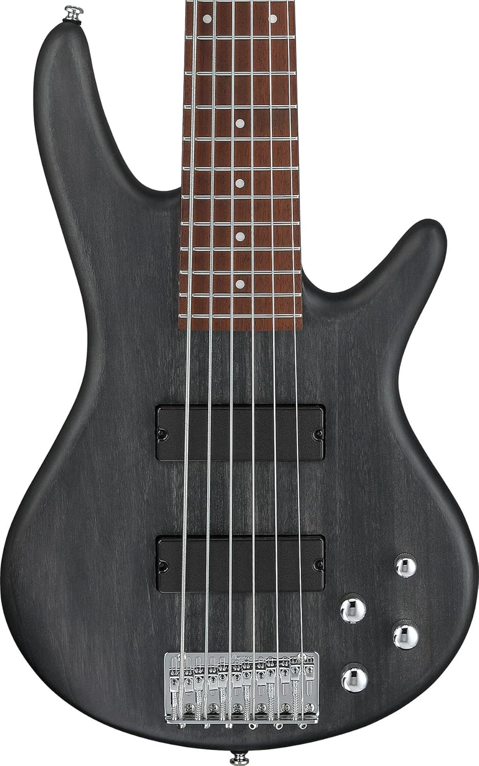 Ibanez Gio GSR206 6-string Electric Bass Guitar - Transparent Gray Flat