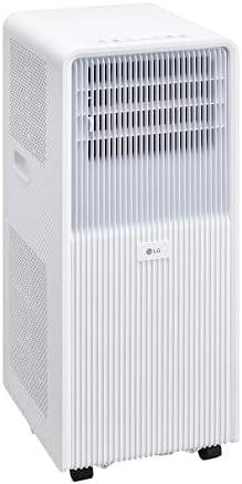 LG 8000 BTU (DOE) / (11000 ASHRAE) Portable Air Conditioner Cools 350 Sqft Easy Install, Remote Control, LCD Display, Washable Filter Eco-friendly AC Unit, White LP0825WFR