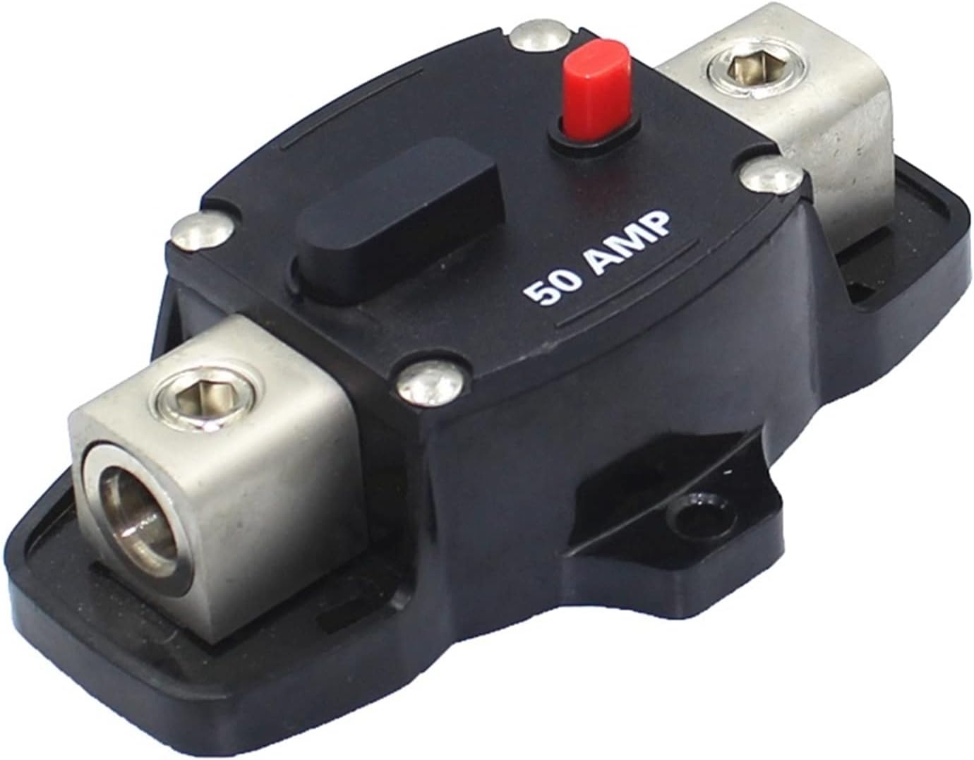 1pcs 80A 100A 160A 200A 300A Car Audio Amplifier Circuit Breaker Fuse Holder AGU Style Stereo Refit 4GA Cable for 12V Protection(300A)