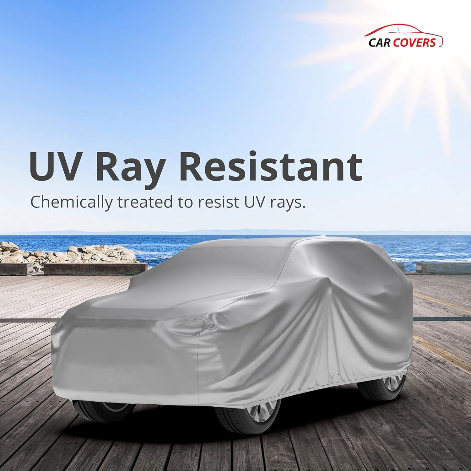 CarCovers Weatherproof SUV Cover & Warranty Compatible with Chevrolet 2000-2006 Suburban - Outdoor Cover Theft Cable Lock SUV Accessories Better Than Waterproof