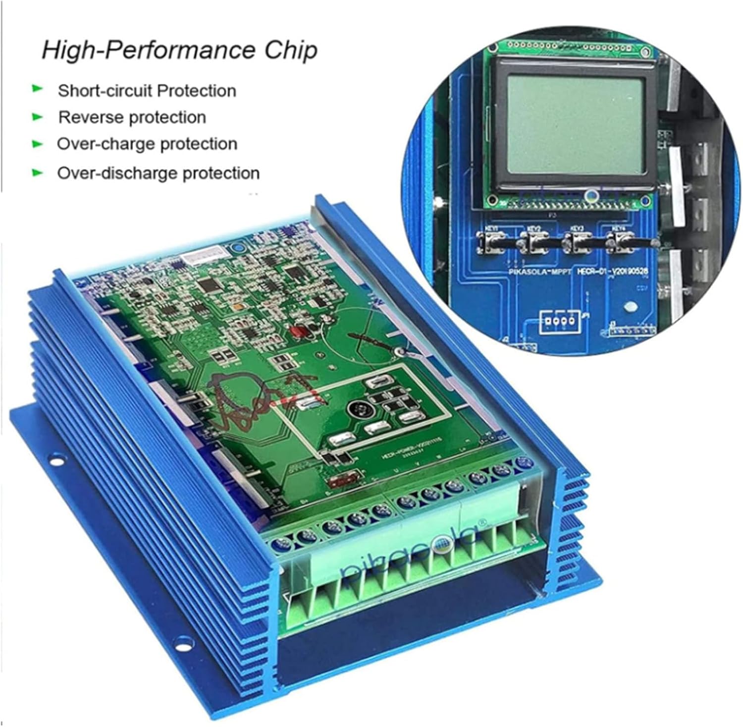 24v,HYZHANHONG 12V 24V 48V Voltage Regulator MPPT Wind-Solar Hybrid Boost Controller, 10000W Wind-Solar Hybrid Charge Controller for Wind Turbine Generator Charger Battery 24V