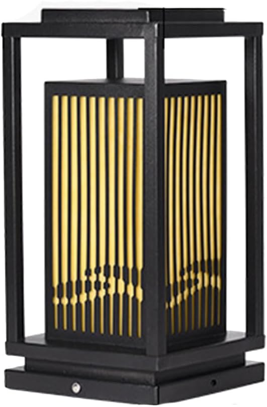 Modern Pillar Lights Post Light Fixture IP54 Waterproof Vintage Patio Lawn Column Lamp with Pier Mount E26 Base Fence Pedestal Lighting Fixtures 60W for Garden, Post, Deck, Patio, Decor Or