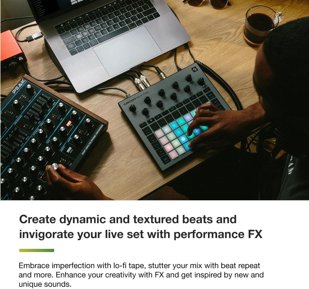 Novation Circuit Rhythm: Sampler and groovebox with eight sample tracks for making and performing beats