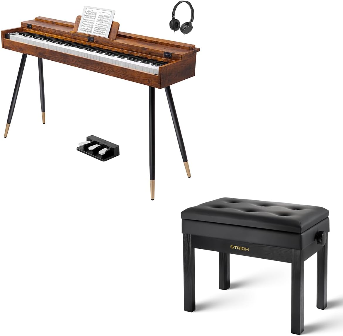 STRICH 88 Key Digital Piano & Piano Bench