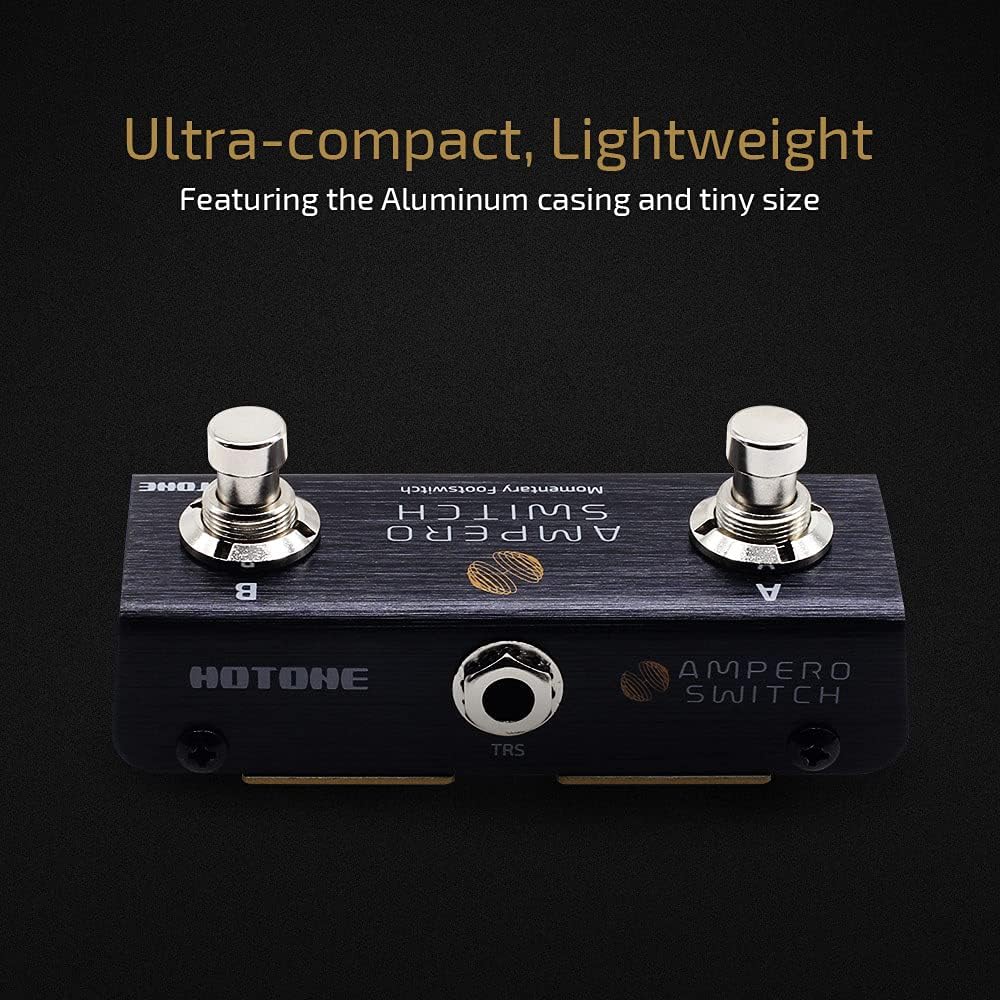 Valeton VLP-400 Multi-Track Sampler with 4 Footswitches - Two Full-Featured Loopers, Drum Machine and Hotone Dual Footswitch Pedal Momentary 2-Way Pedal Foot Switch Controller Ampero Switch bundle