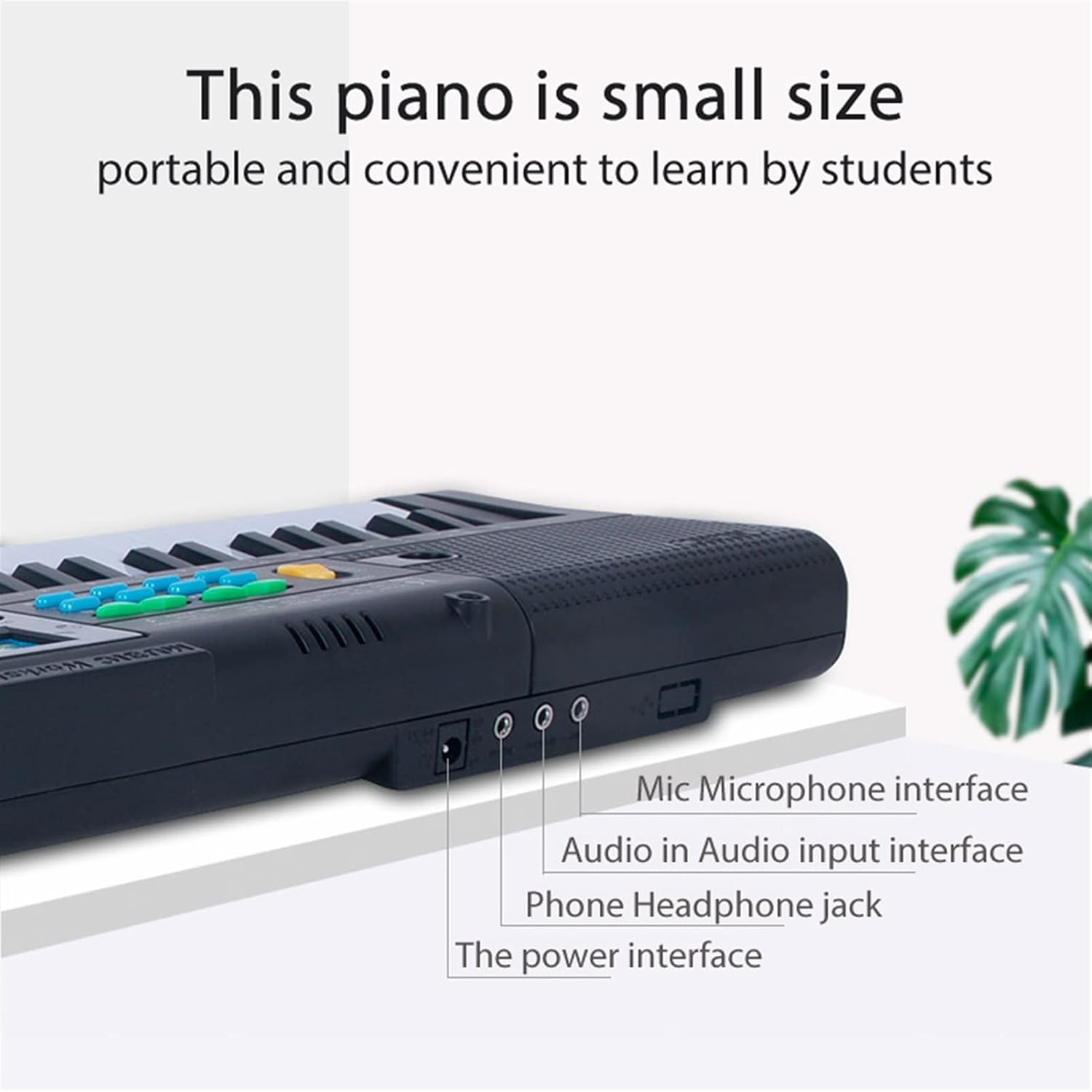 KESHUO Electric Keyboard 61 Keys Digital Music Electronic Keyboard Multifunctional Electric Piano