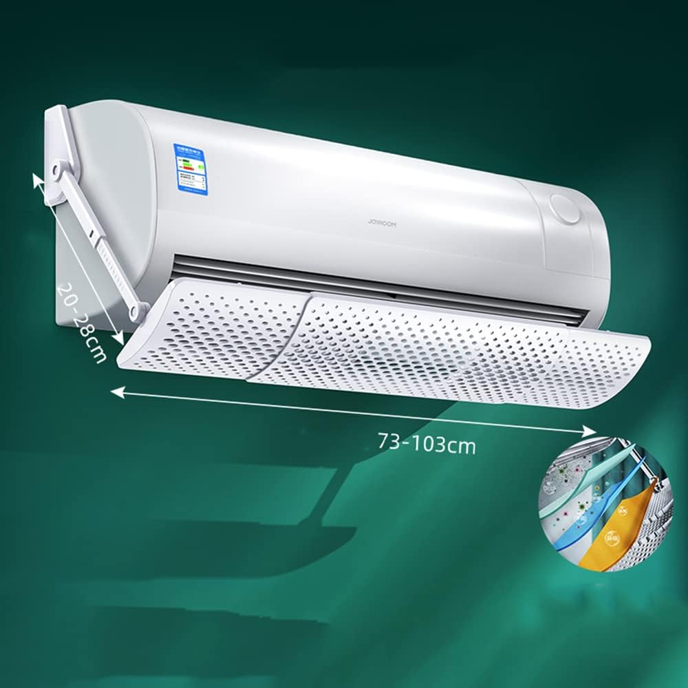Air Deflector Adjustment Wall Mounted Air Conditioner Wind Shield Anti-Direct Blow Side Air Conditioner Deflector Width Adjustable