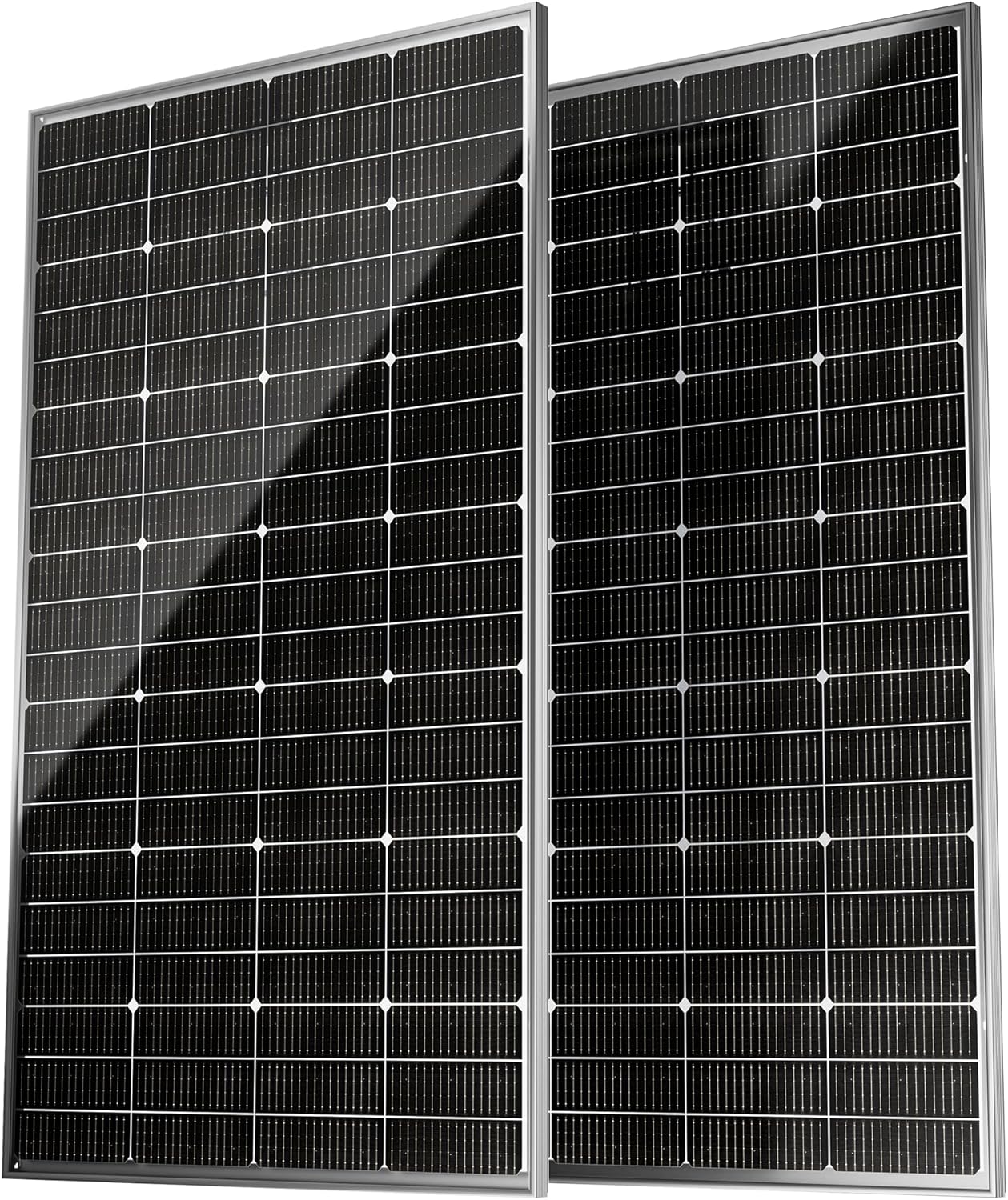 Epoch 400W Bifacial Solar Panels,N-Type 12/24 Volt Monocrystalline Solar Panel, High-Efficiency Waterproof Solar Module for RV Camping, Boat, Marine,Off-Grid[200w×2pcs]