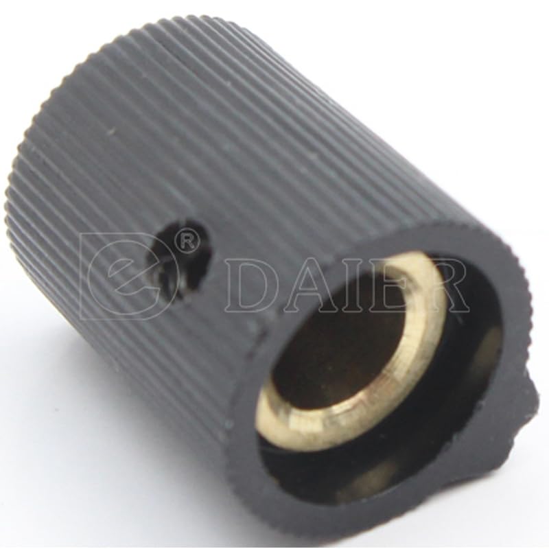 Guitar Part for 100PCS KN-112 16x17mm Samll Round Knurled Pointer Amp Volume Knobs