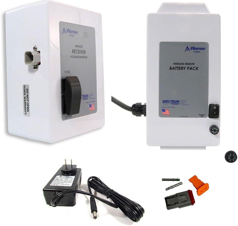 Spectrum V5 Battery Controller Bundle for the Spectrum Freedom, Aspen & Traveler Pool Lifts – Includes Traveler V5 Wired Battery & Control Box, Battery Fuse Cap, Battery Charger, and 2-Pin Connector