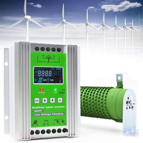 3000W Wind Solar Hybrid Charge Controller, MPPT Boost Regulator for 12V/24V/48V Off-Grid Systems, Ideal for Wind Turbines & Solar Panels, Efficient Battery Charging Solution