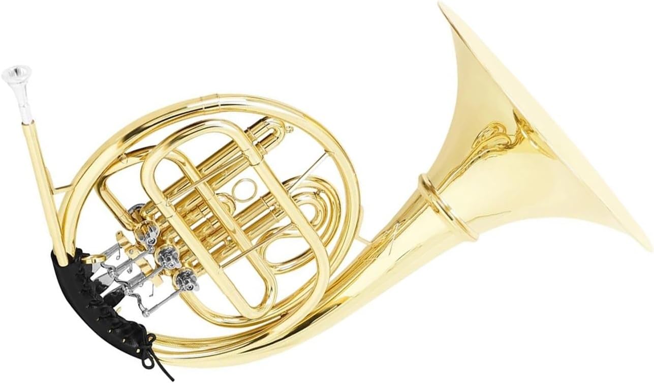 4 Key French Horn 3 Key Gold Plated French Horn Bb Split Double Row Brass Instrument With Box Mouthpiece Parts