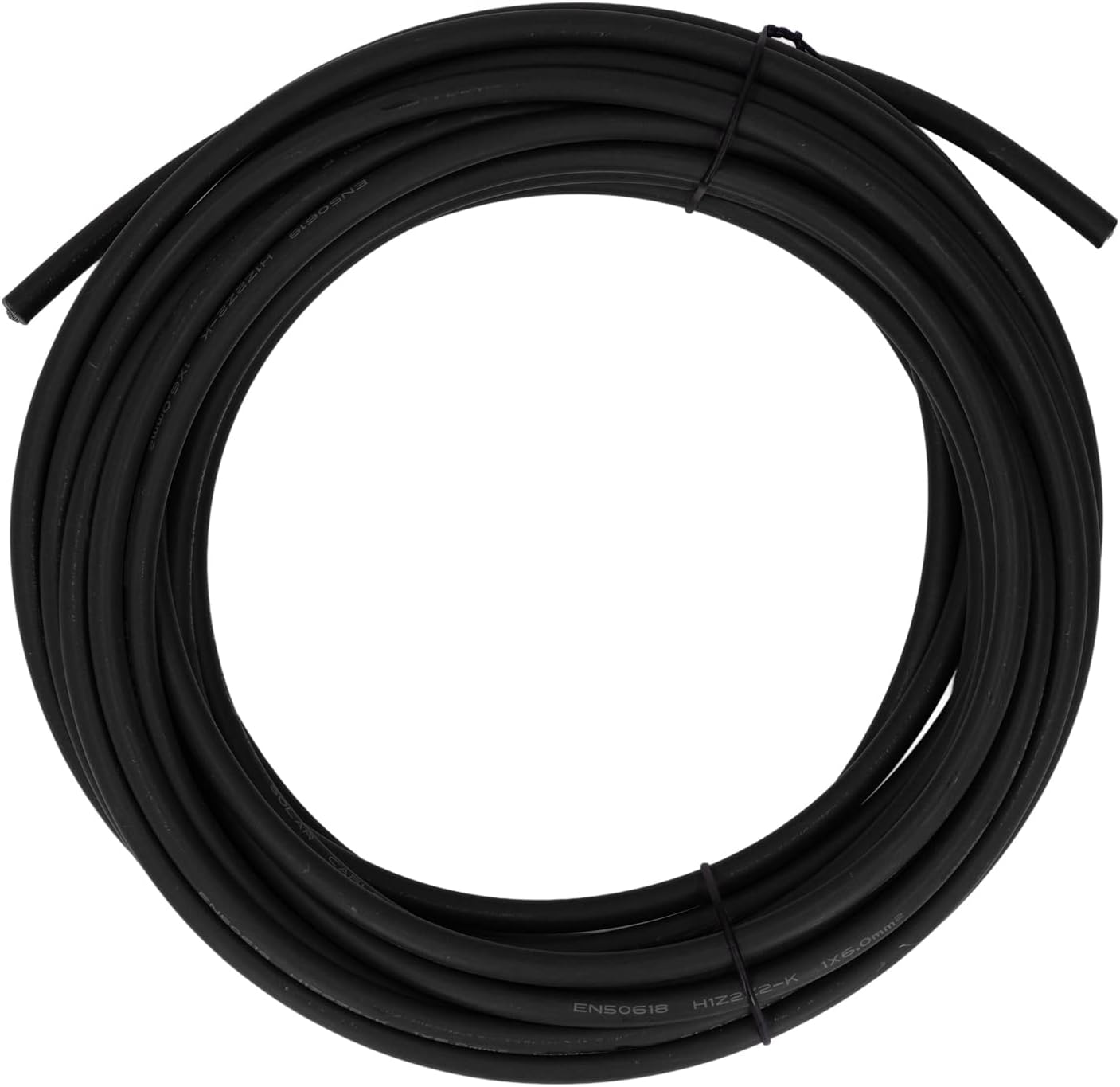 Fafeicy Solar PV Wire, Solar Photovoltaic Cable 6 Photovoltaic Cable Double Layer Insulation Tinned Copper, Solar & Wind Power Parts & Accessories (Black 50m/164ft)