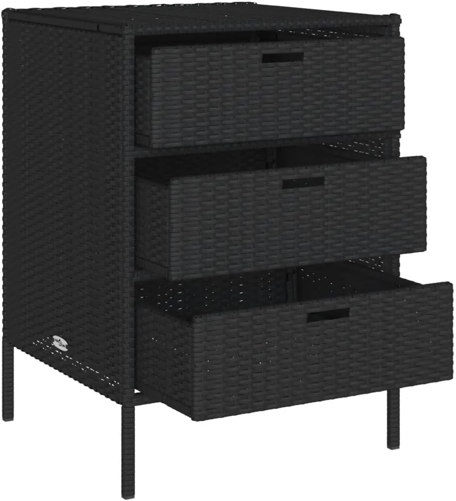 Patio Storage Cabinet, Toy Storage Office Cabinet Kitchen Cabinet Garage Storage Cabinet Suitable for Outside Kitchen Patio Apartments Poly Rattan