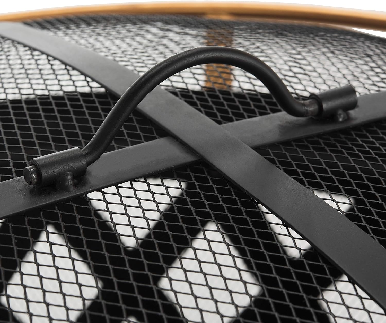 Safavieh Outdoor Collection Bryce Copper and Black Round Fire Pit