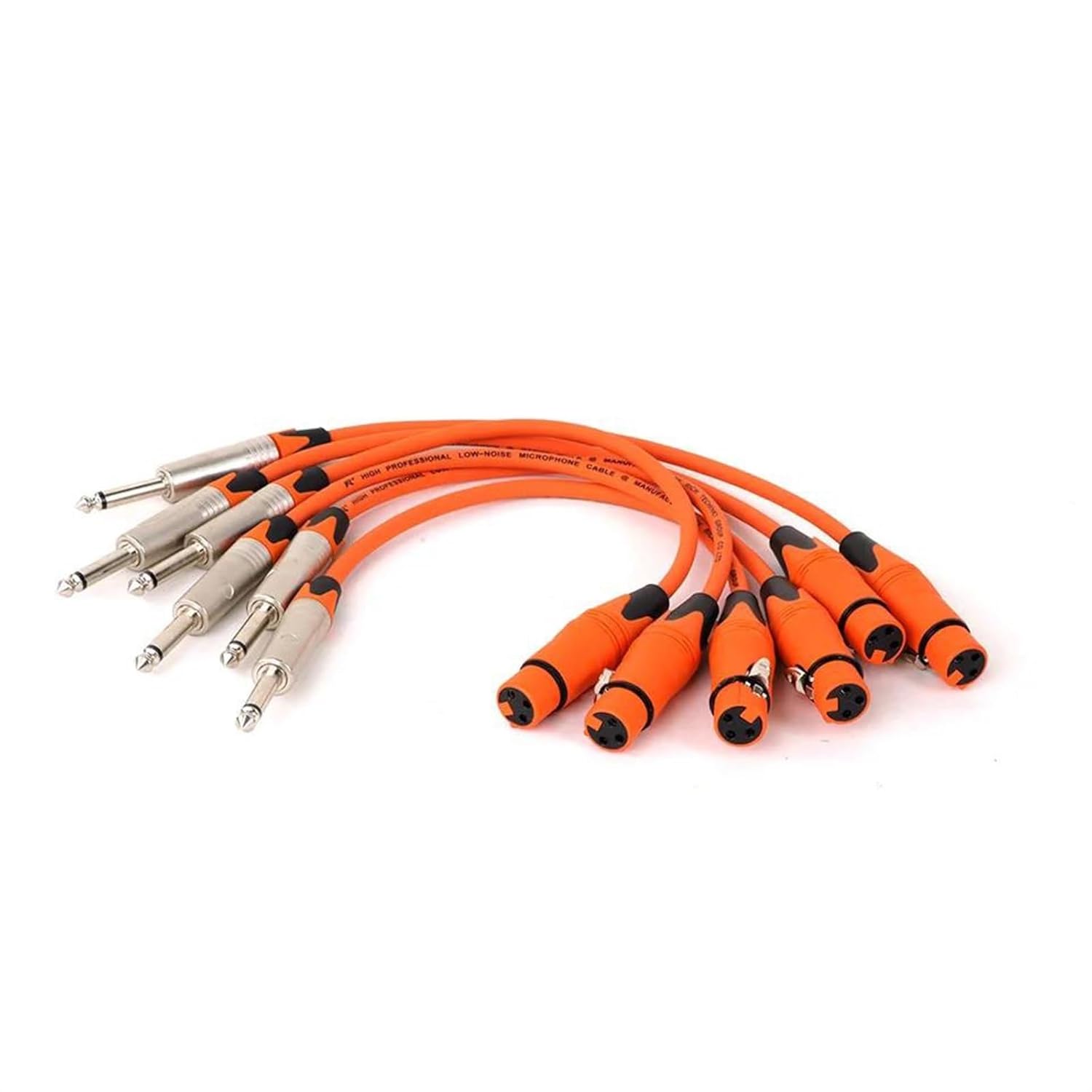 Guitar Audio Cable 1PC Microphone Cable 6.35mm TS 1/4 Male to Female Microphone Cable for Speaker Guitar Amplifier AMP Mixer(Orange,15m)
