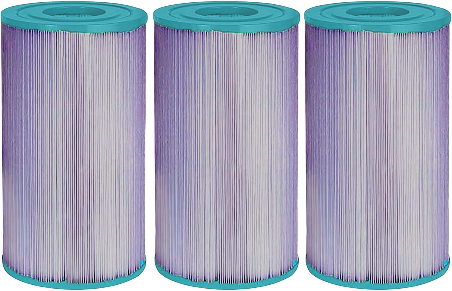 Hurricane Filters - HF4335-01P Platinum Purple Spa Filter Cartridge - Replacement for Pleatco PRB35-IN, Unicel C-4335, Filbur FC2385, Dynamic Series IV DFM, DFML, Waterway 35 in-Line (3 Pack)
