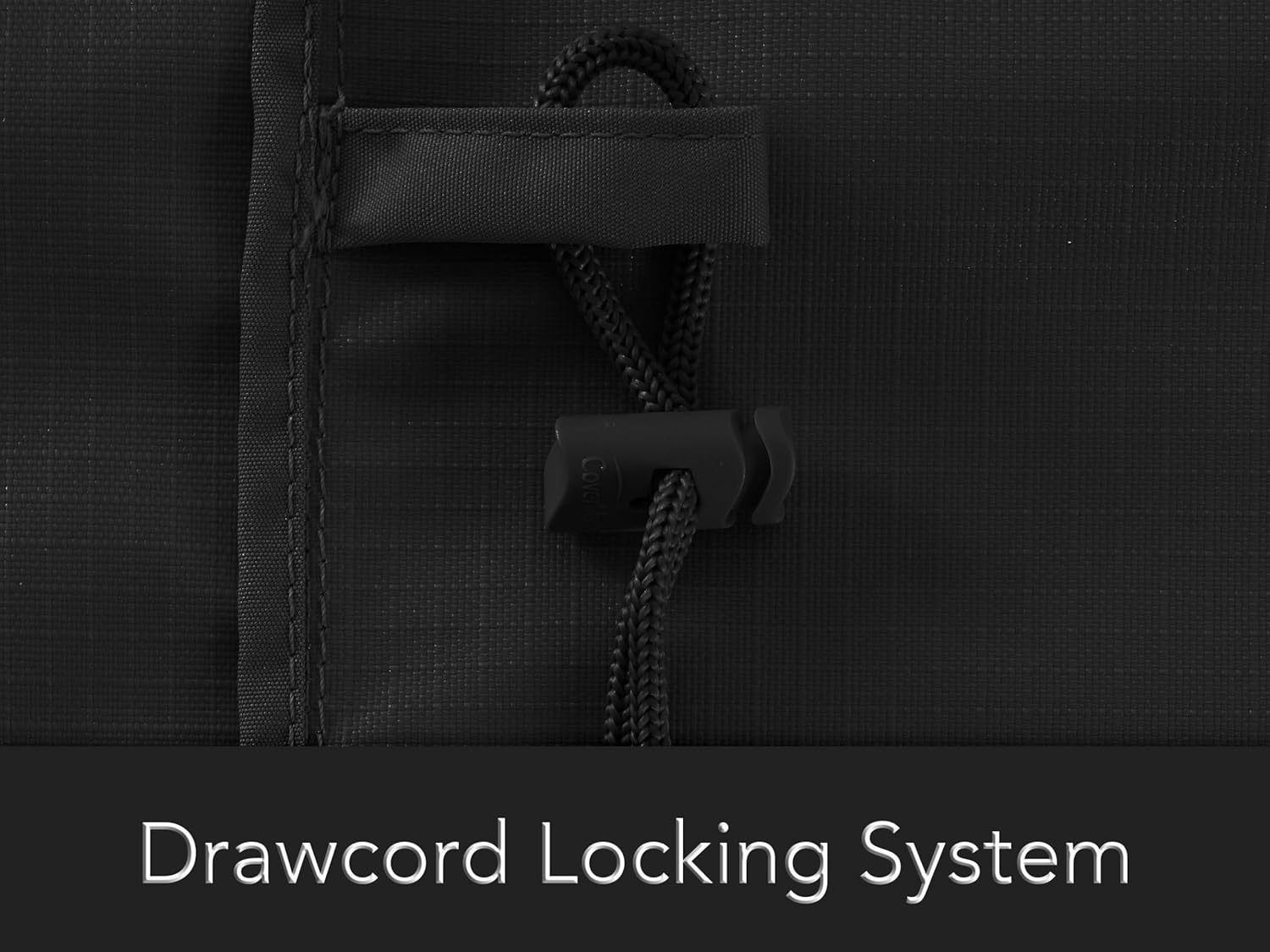 Covermates Generator Cover - Heavy-Duty Polyester, Weather Resistant, Drawcord Hem, AC & Equipment, 28W x 38D x 32H, Ripstop Black