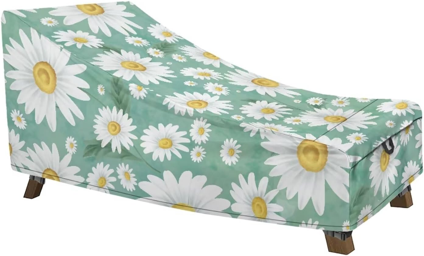 1 Pcs Water Resistant Patio Lounge Chair Cover Heavy Duty Outdoor Chaise Lounge Cover with UV Protection, Air Vent Design, Fits 81.1